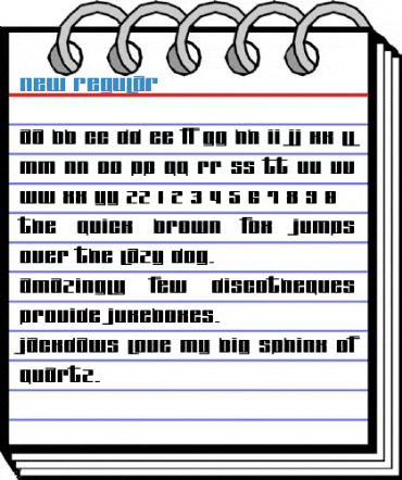 New Regular Font