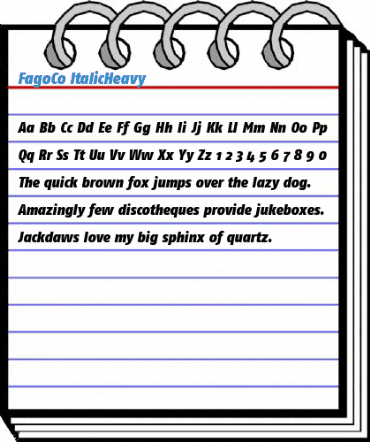 FagoCo ItalicHeavy Font