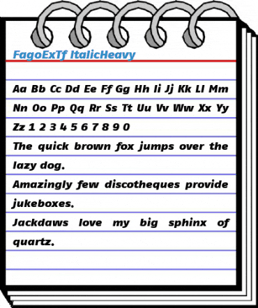 FagoExTf ItalicHeavy Font