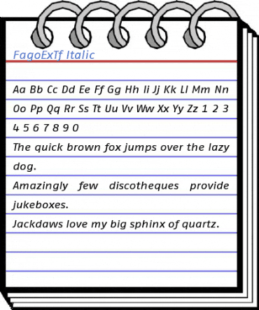 FagoExTf Italic Font
