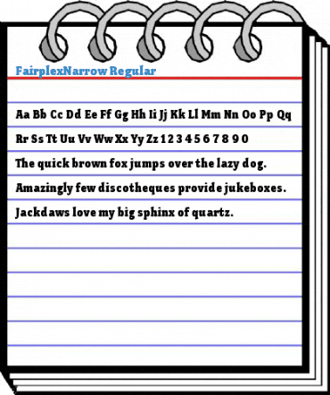 FairplexNarrow Regular Font