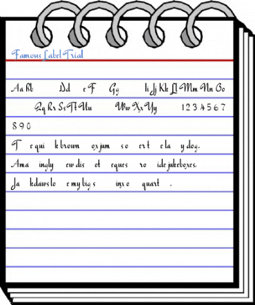 Famous Label Trial Font