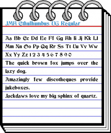 JMH Cthulhumbus UG Font