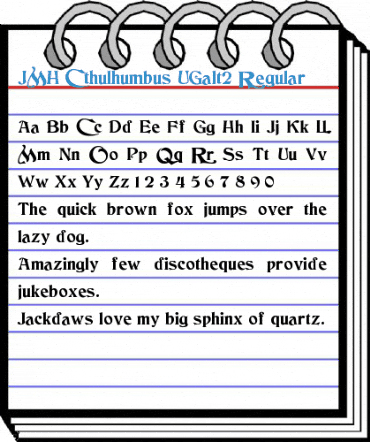 JMH Cthulhumbus UGalt2 Regular Font