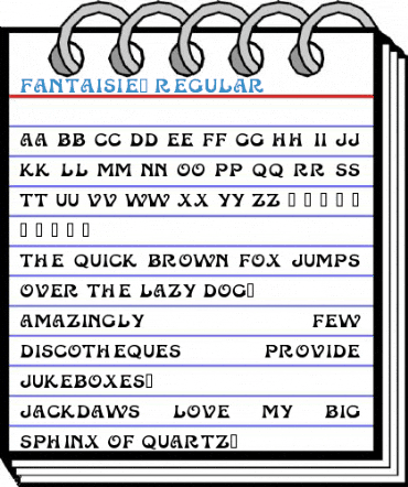 Fantaisie1 Regular Font