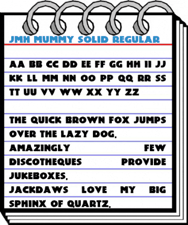 JMH Mummy Solid Regular Font