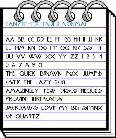 Fanzee-Extended Normal Font