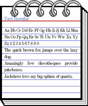 Fast Regular Font