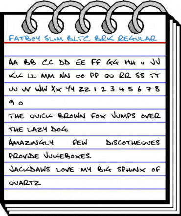 Fatboy Slim BLTC BRK Regular Font
