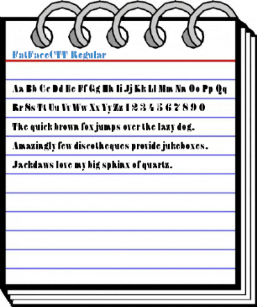FatFaceCTT Regular Font