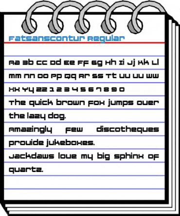 FatsansContur Regular Font