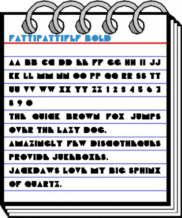 FattiPattiFLF Bold Font