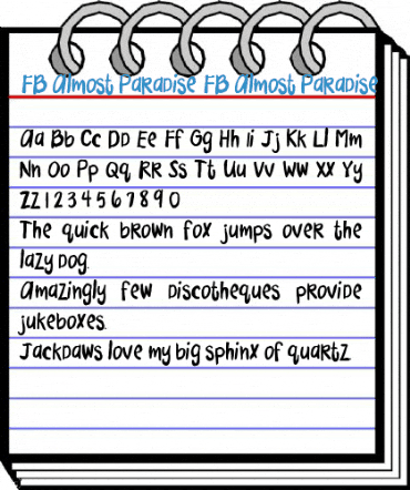 FB Almost Paradise FB Almost Paradise Font