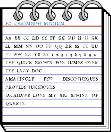 FD Carimboh Medium Font