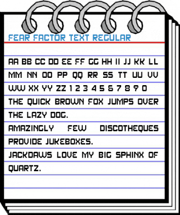 Fear Factor Text Regular Font