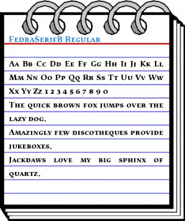 FedraSerifB Regular Font
