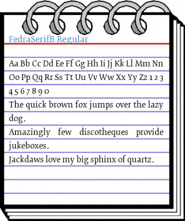 FedraSerifB Regular Font
