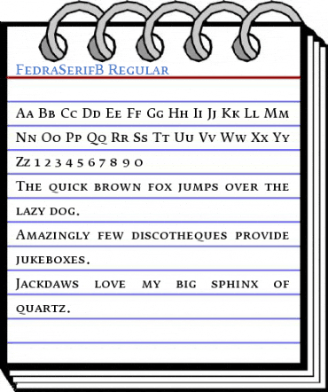 FedraSerifB Regular Font