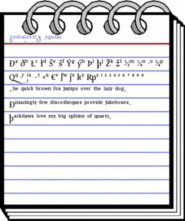 FedraSerifB Regular Font