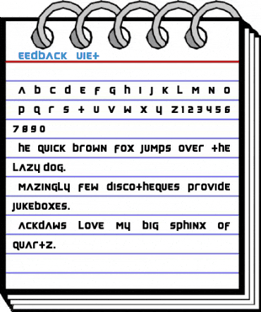Feedback Quiet Font