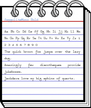 FeggoliteMono Bold Font