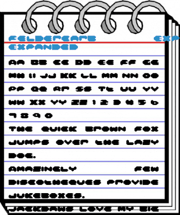 Feldercarb Expanded Expanded Font