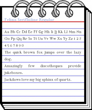 Felina SerifInline Regular Font