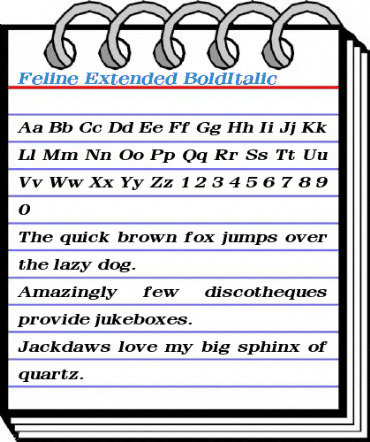 Feline Extended Font