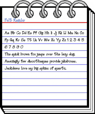 Felt Regular Font