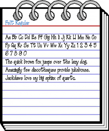 Felt Regular Font