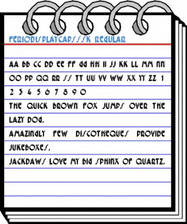 FerioDisplayCapsSSK Regular Font