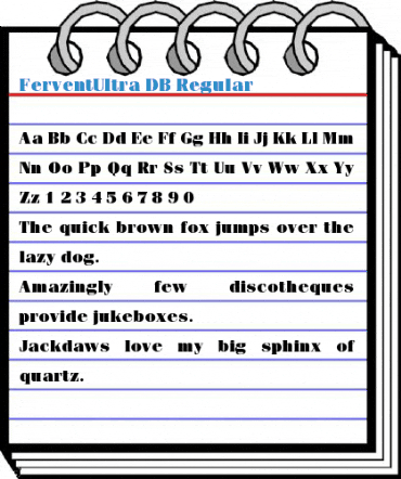 FerventUltra DB Regular Font