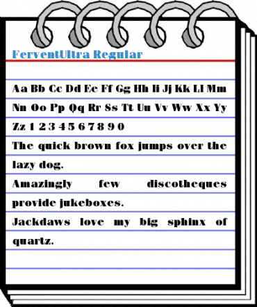 FerventUltra Regular Font