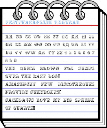 FestivaCapsSSK Regular Font