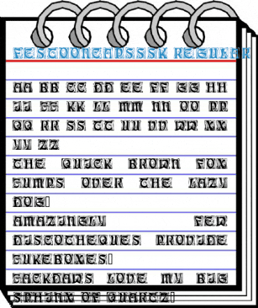 FestoonCapsSSK Regular Font