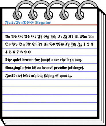 FetteFraDEE Regular Font