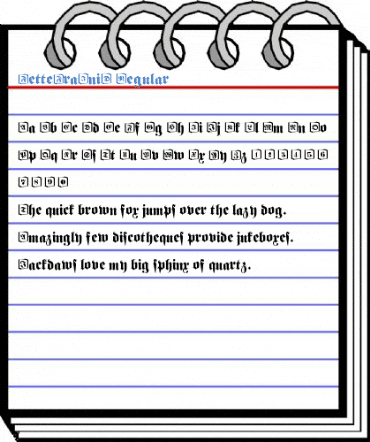 FetteFraIniD Regular Font