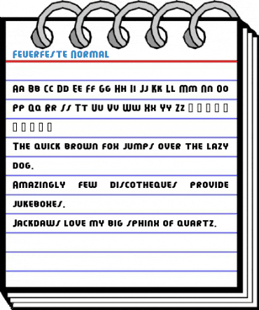 Feuerfeste Normal Font
