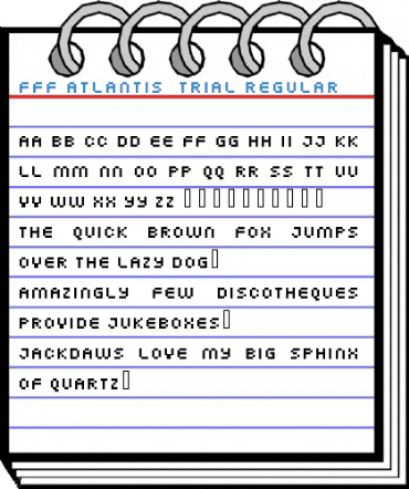 FFF Atlantis  Trial Regular Font