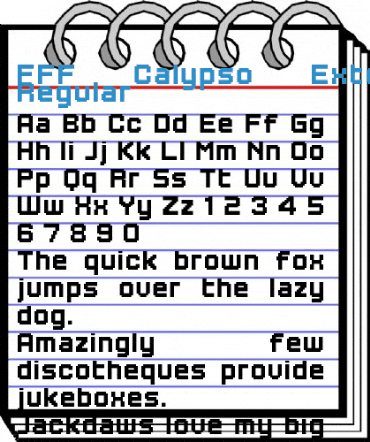 FFF Calypso Extended Font