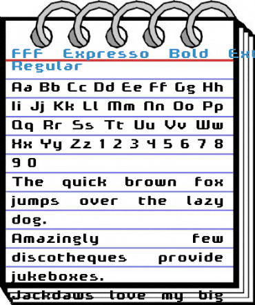 FFF Expresso Bold Extended Font