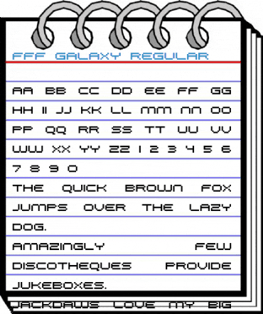 FFF Galaxy Regular Font