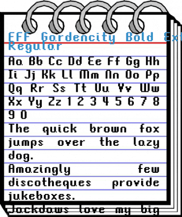 FFF Gardencity Bold Extended Regular Font