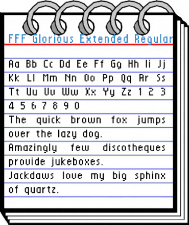 FFF Glorious Extended Font