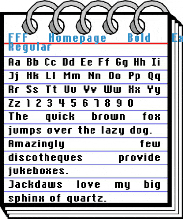 FFF Homepage Bold Extended Font