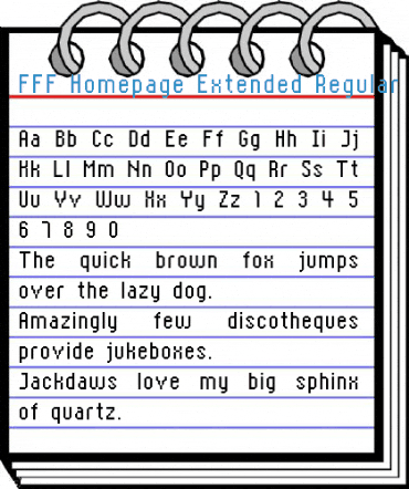 FFF Homepage Extended Regular Font