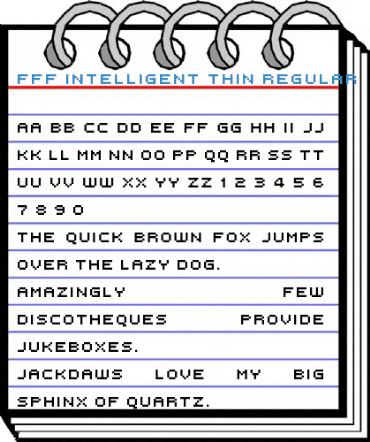 FFF Intelligent Thin Regular Font