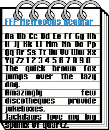 FFF Metropolis Regular Font