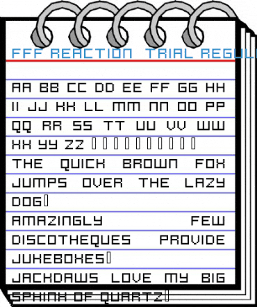 FFF Reaction  Trial Font