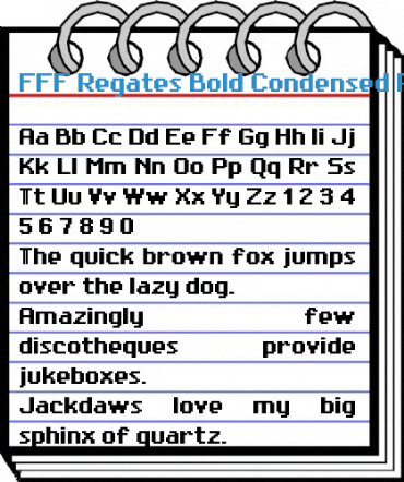 FFF Regates Bold Condensed Regular Font